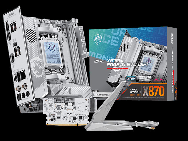 微星正式推出 MPG X870I EDGE TI EVO WIFI 主板,支持 10G 内存超频