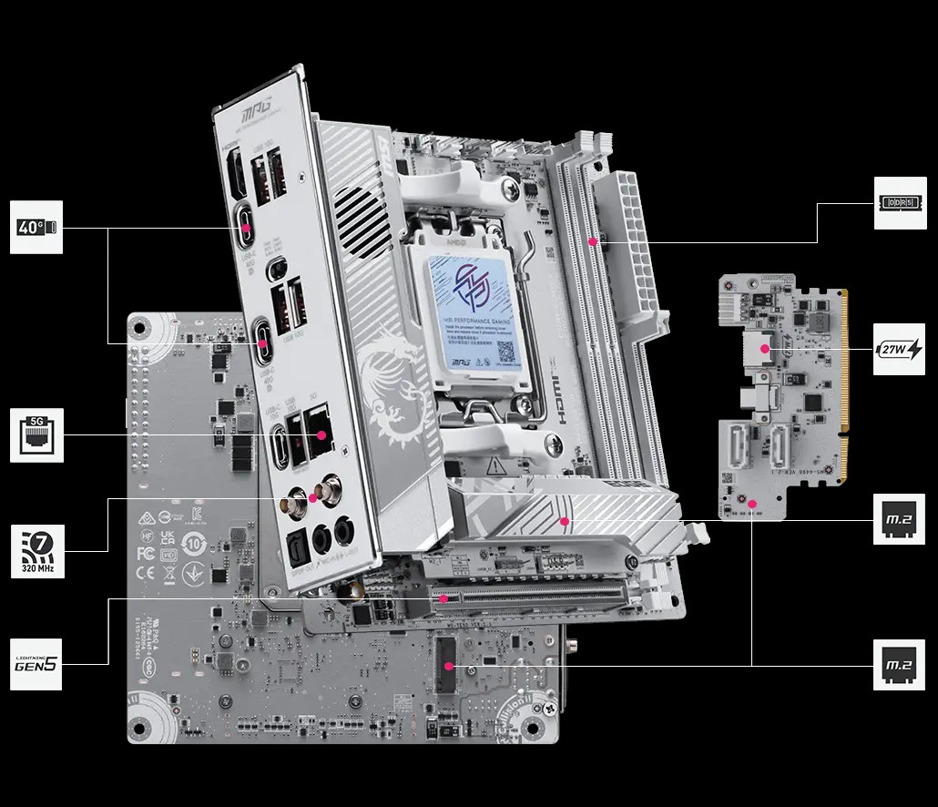 微星正式推出 MPG X870I EDGE TI EVO WIFI 主板,支持 10G 内存超频